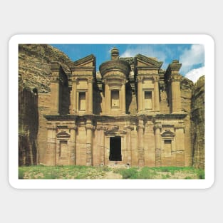 Postcard from Petra, Jordan Sticker